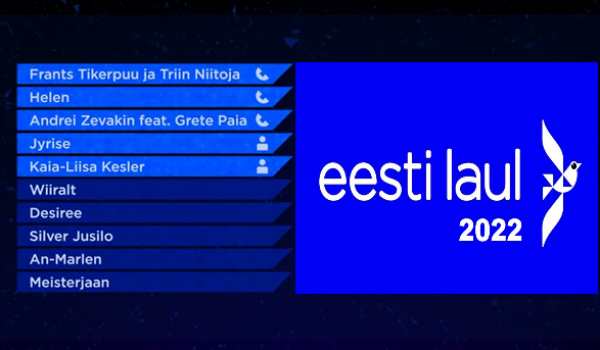 Estonia: Eesti Laul 2022 second quarterfinal qualifiers